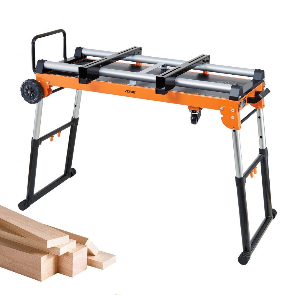 010920821563 - 5-in-1 Miter Saw Stand Supports Up to 330lbs
