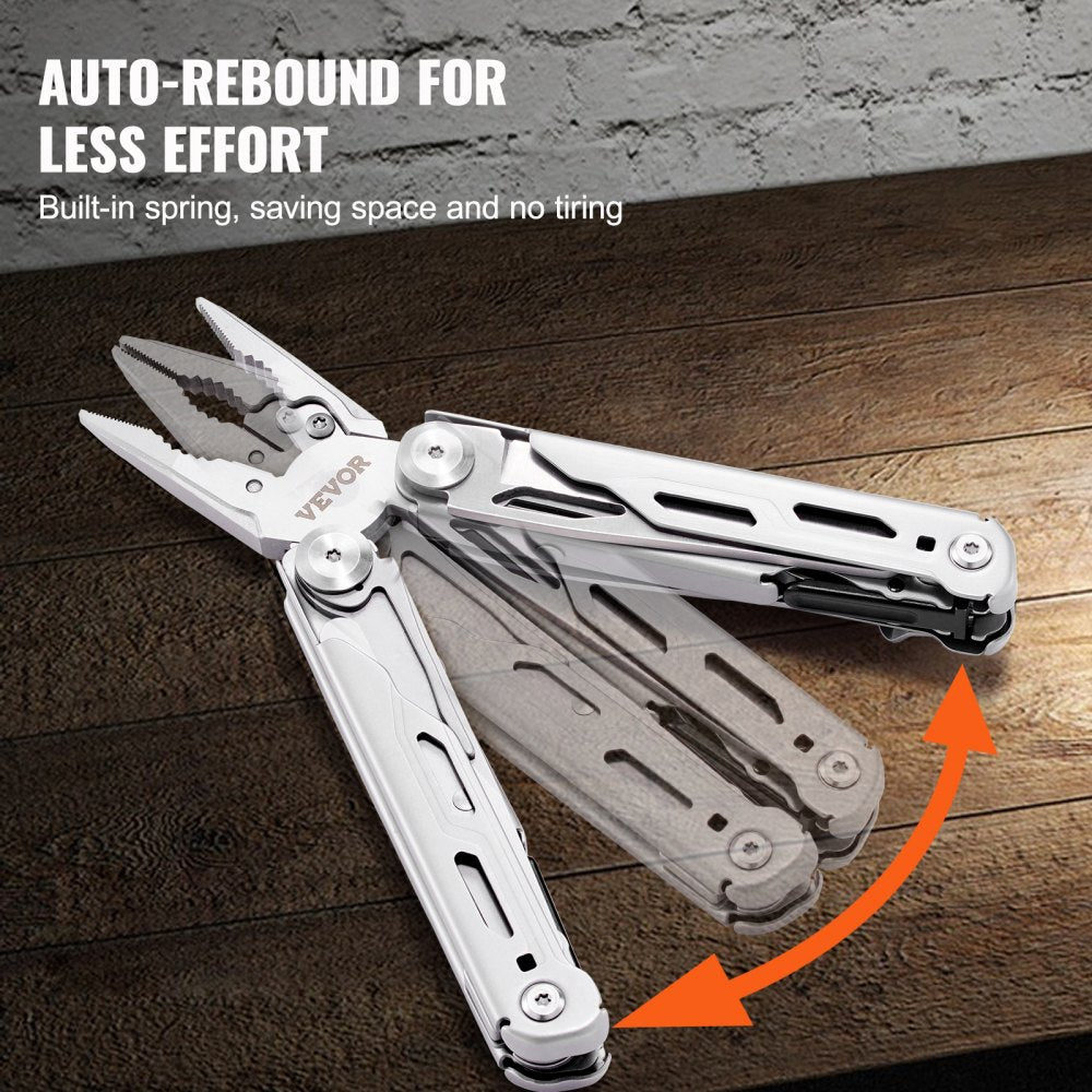 GHK6B - Durable 16-in-1 Stainless Steel Multitool Pliers for Outdoors