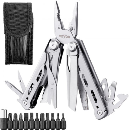 GHK6B - Durable 16-in-1 Stainless Steel Multitool Pliers for Outdoors