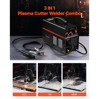 CT-520GD - 3-in-1 IGBT Plasma Cutter Welder with LCD Control