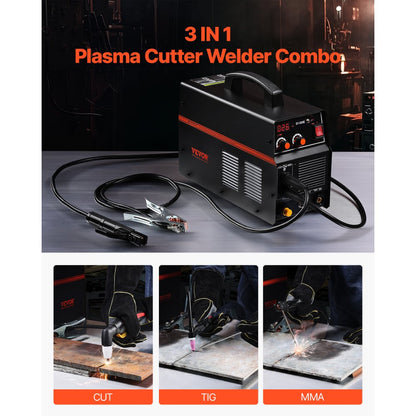 CT-520E - 3-in-1 Plasma Cutter Welder, 50A Cutting, Dual Voltage