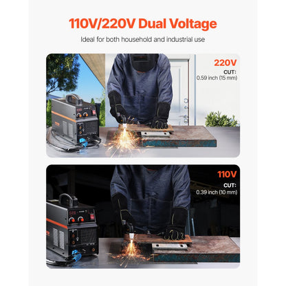 CT-520E - 3-in-1 Plasma Cutter Welder, 50A Cutting, Dual Voltage