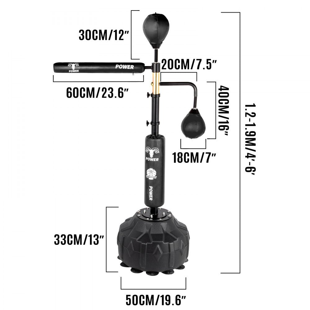 010569142562 - Adjustable 360-Degree Reflex Speed Trainer with Gloves