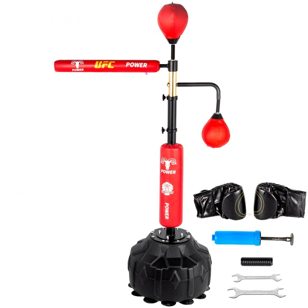 010342508330 - VEVOR Adjustable Boxing Speed Trainer with Spinning Bar and Reflex Ball