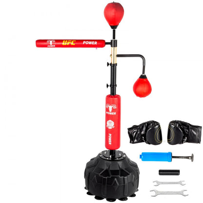 010342508330 - VEVOR Adjustable Boxing Speed Trainer with Spinning Bar and Reflex Ball