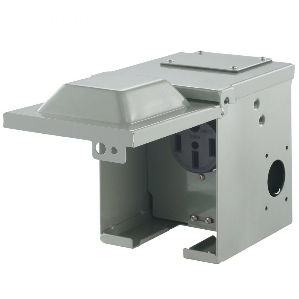 RV-50A - Durable 50 Amp RV Power Outlet Box with Lockable Enclosure