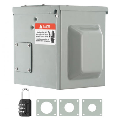 RV-50A - Durable 50 Amp RV Power Outlet Box with Lockable Enclosure