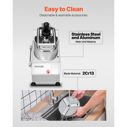 VC65MS - 750W Food Processor with Swift Chopping Blades & Anti-Slip Base