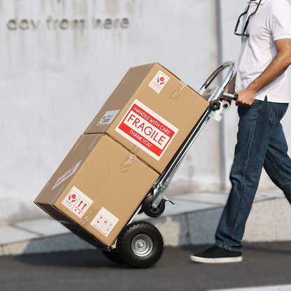 2143B - Durable Aluminum Folding Hand Truck, 800 lbs Capacity, Versatile Design