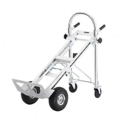 2143B - Durable Aluminum Folding Hand Truck, 800 lbs Capacity, Versatile Design