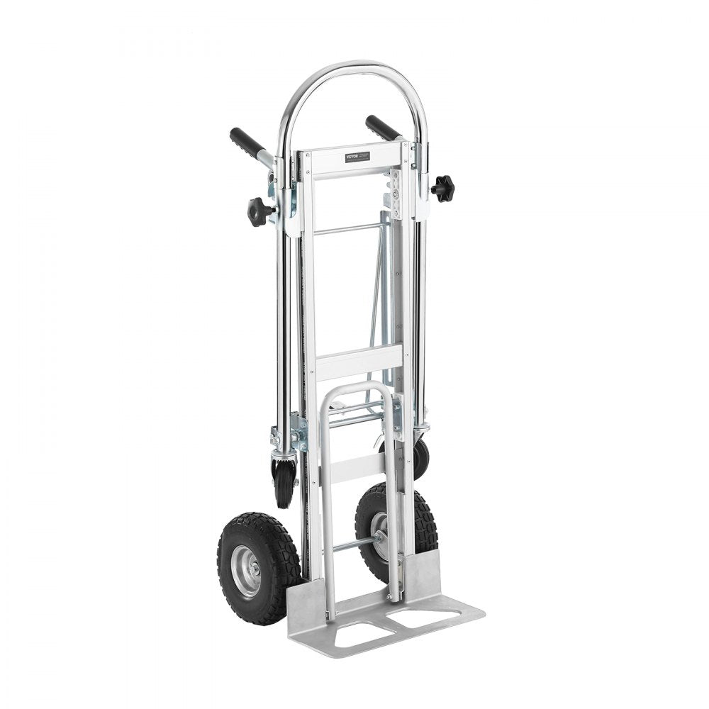 2143B - Durable Aluminum Folding Hand Truck, 800 lbs Capacity, Versatile Design