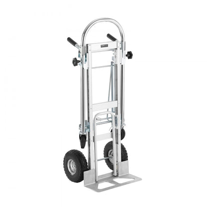 2143B - Durable Aluminum Folding Hand Truck, 800 lbs Capacity, Versatile Design