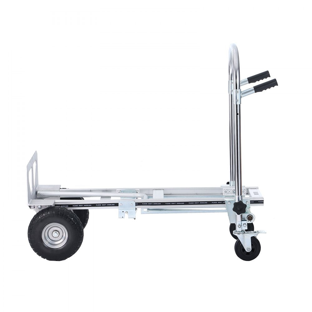 2143B - Durable Aluminum Folding Hand Truck, 800 lbs Capacity, Versatile Design
