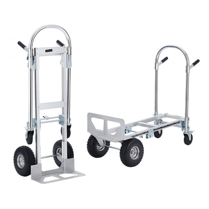 2143 - VEVOR 1000 lbs Aluminum Folding Hand Truck, Space-Saving Design
