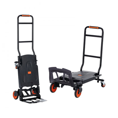 ZH130-FHT - 300 lbs Heavy-Duty Aluminum Hand Truck & Folding Dolly