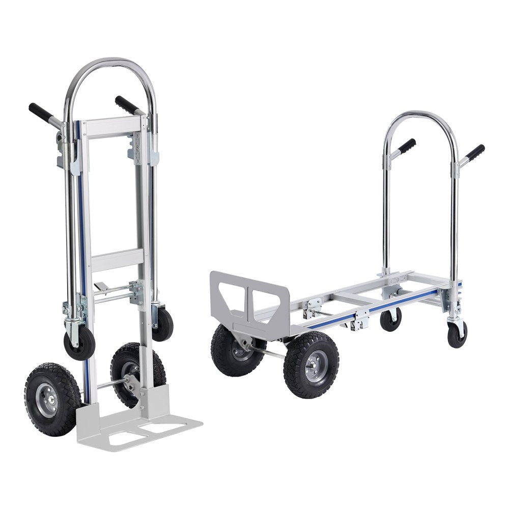 FHT250A - Heavy-Duty 2-in-1 Aluminum Hand Truck, 800 lbs Capacity