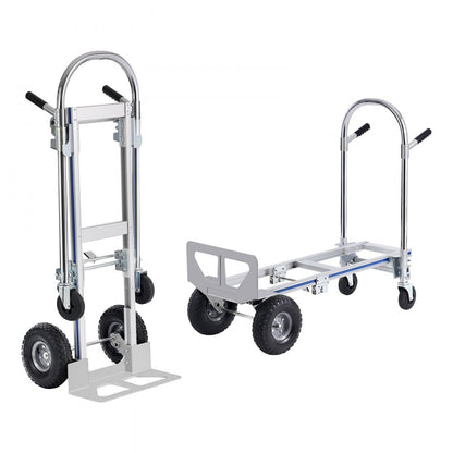 FHT250A - Heavy-Duty 2-in-1 Aluminum Hand Truck, 800 lbs Capacity