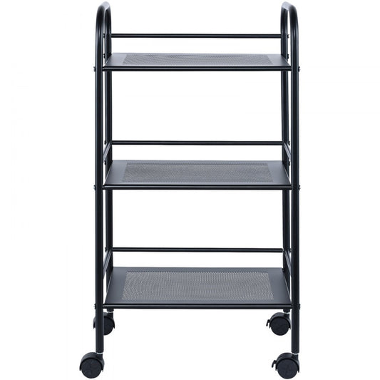 RY810217 - Heavy Duty 3-Tier Rolling Utility Cart, 198 lb Capacity