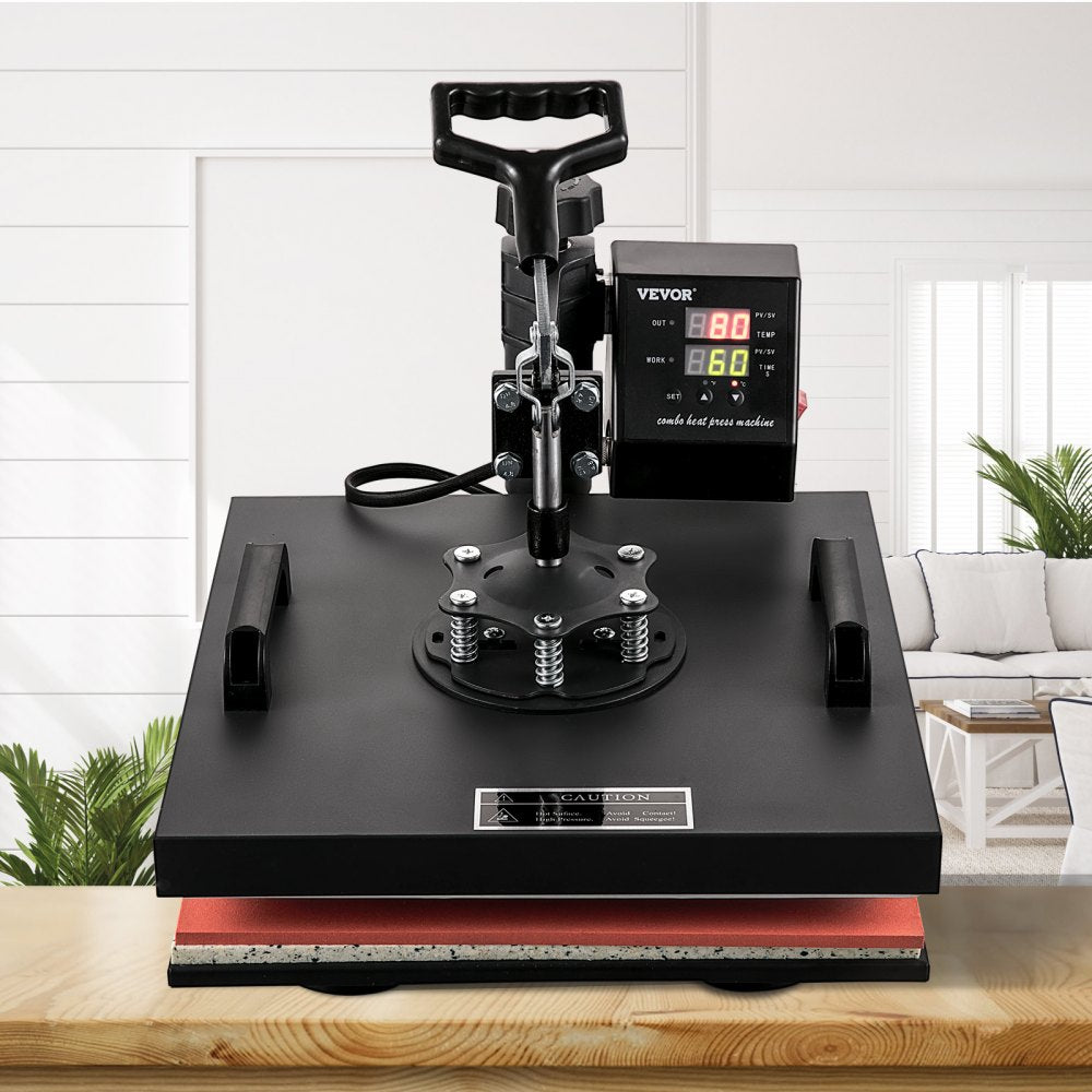 TLM38388 - 15x15" Heat Press Machine with Dual Insulation & Accessories