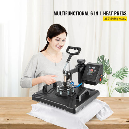 TL1215 - 12" x 15" 6-in-1 Heat Press Machine for Creative Projects