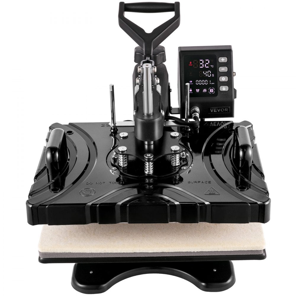 010625410982 - 12x15 Inch Heat Press with Double-Tube Heating Technology