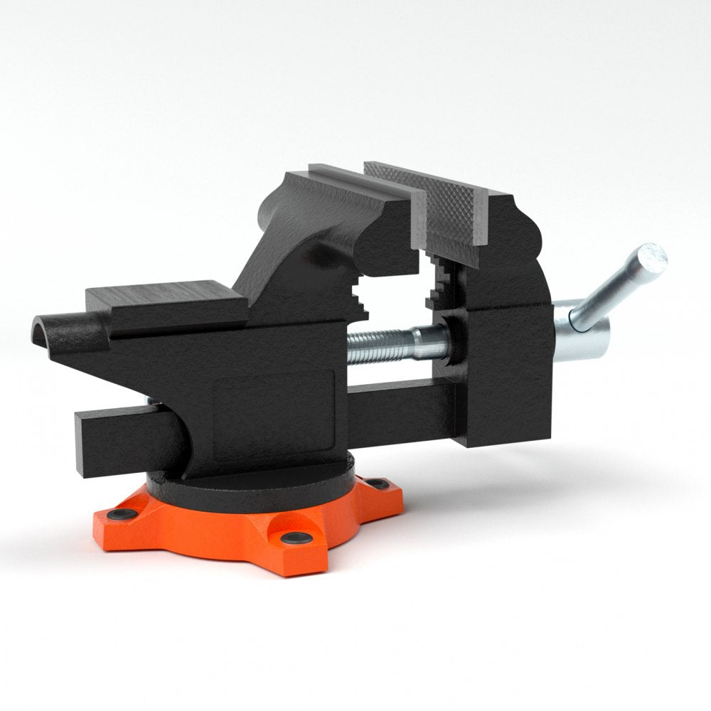 4.5 Bench Vise - 4.5" Heavy-Duty Vise with 240° Swivel Base