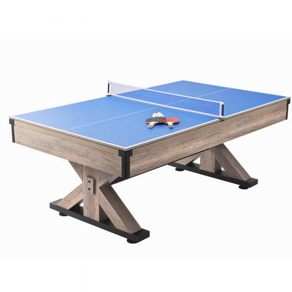 VP35 - 7ft 3-in-1 Pool, Dining & Tennis Game Table for Family Fun