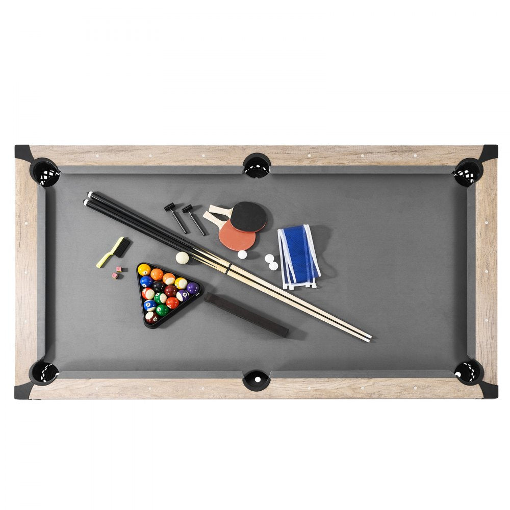 VP35 - 7ft 3-in-1 Pool, Dining & Tennis Game Table for Family Fun