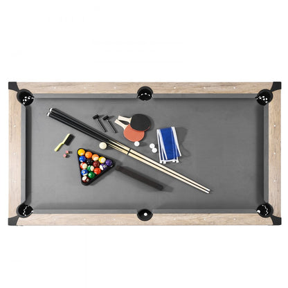 VP35 - 7ft 3-in-1 Pool, Dining & Tennis Game Table for Family Fun