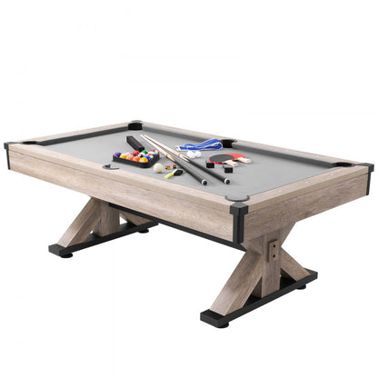 VP35 - 7ft 3-in-1 Pool, Dining & Tennis Game Table for Family Fun