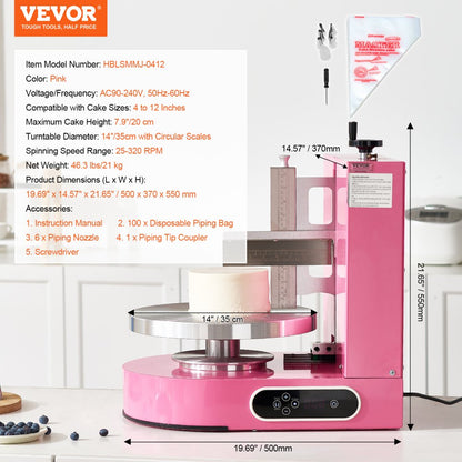 HBLSMMJ-0412 - Automatic Cake Decorating Machine for 4" to 12" Cakes