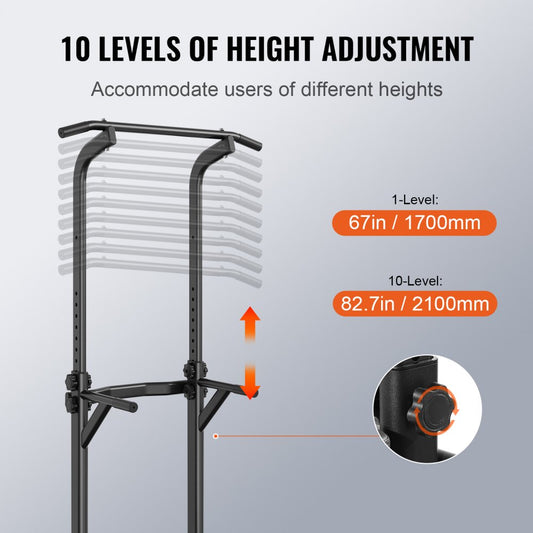 ssshkytxs-e - Versatile Power Tower Dip Station, 330 lbs Capacity