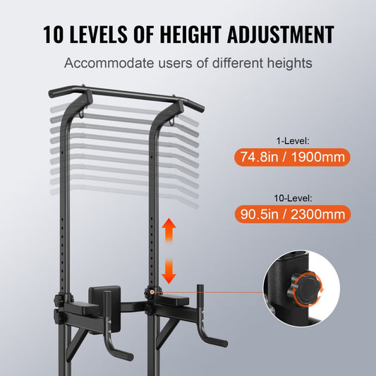 ssshkytxs-h - Adjustable VEVOR Power Tower & Bench for All Workouts