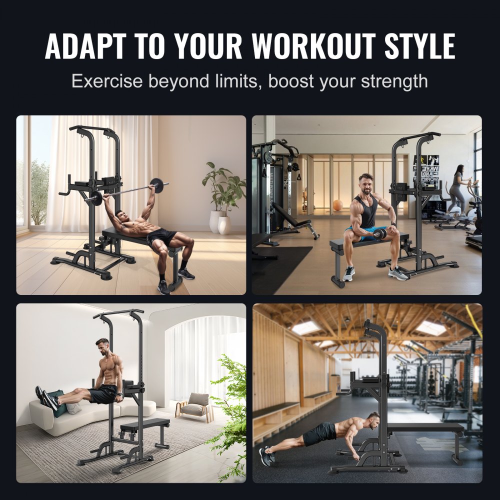 ssshkytxs-h - Adjustable VEVOR Power Tower & Bench for All Workouts