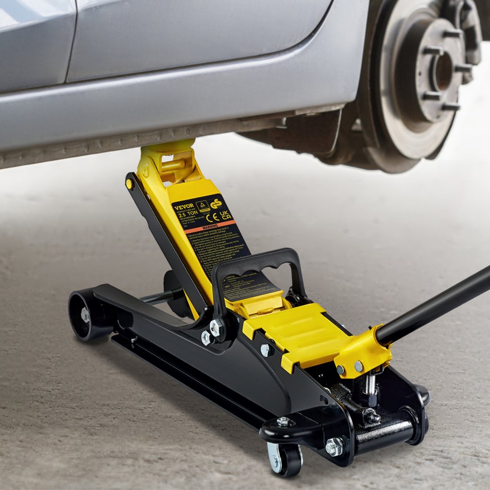 S385 - 2.5 Ton Low Profile Steel Floor Jack for Easy Vehicle Maintenance