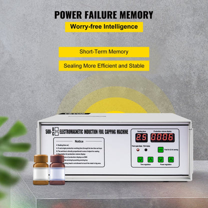 GLF-500A - Efficient Induction Sealer for Bottles, 20mm-100mm Diameter