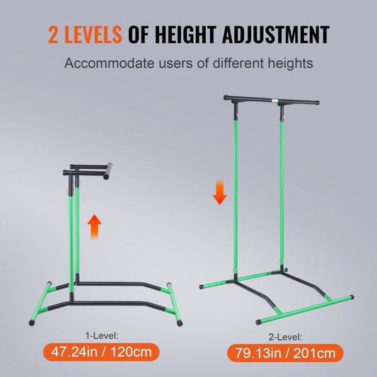 ssshkytxs-c - Durable 79.13in VEVOR Power Tower Dip Station for 220LBS Capacity