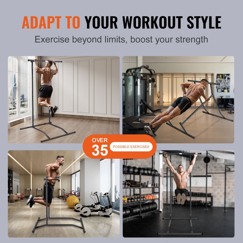 ssshkytxs-b - Adjustable VEVOR Power Tower for Pull-Ups & Dips