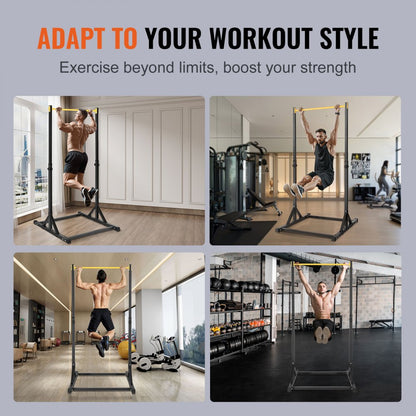 ssshkytxs-d - Adjustable 59-85" VEVOR Pull Up Bar Station, 330LBS Capacity