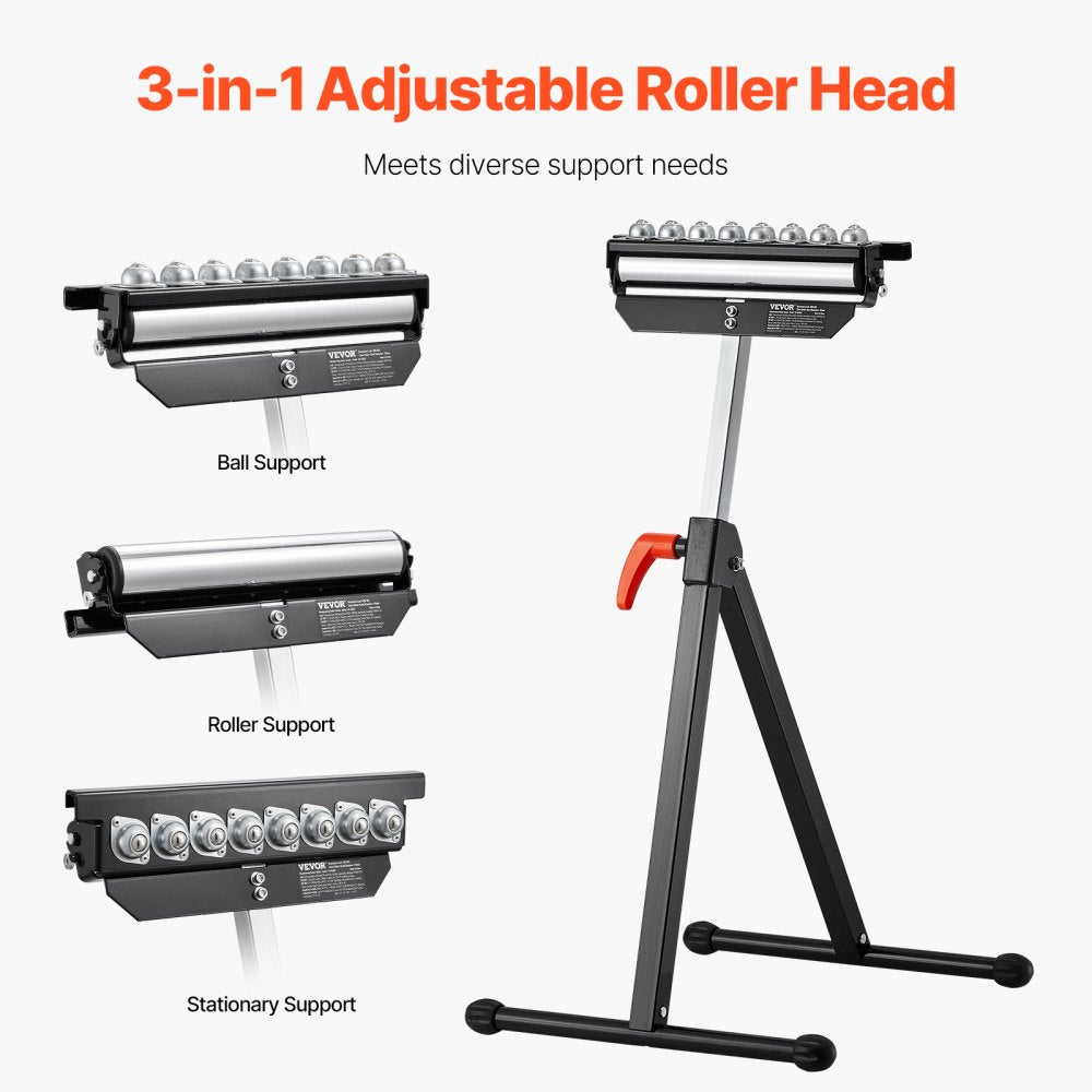YH-RS007 - Adjustable 26.8-42.5" Roller Stand, 300 lb Capacity