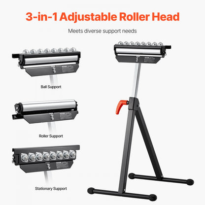 YH-RS007 - Adjustable 26.8-42.5" Roller Stand, 300 lb Capacity