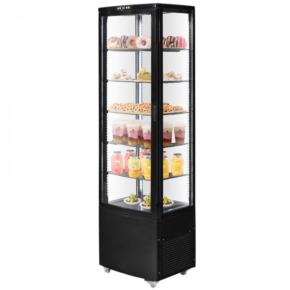 XC-278L - 9.8 cu ft Refrigerated Display Case with 5 Shelves & LED Lights