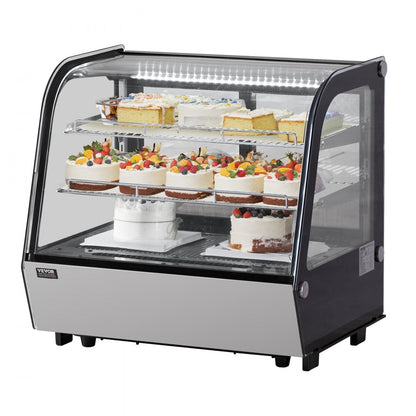 XCW-120LS - Curved Refrigerated Display Case with LED Lighting, 4.2 cu ft
