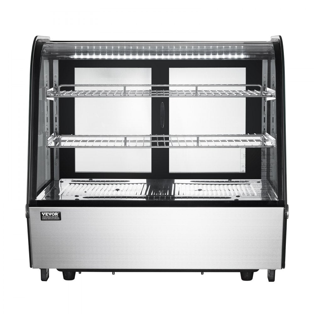 XCW-120LS - Curved Refrigerated Display Case with LED Lighting, 4.2 cu ft