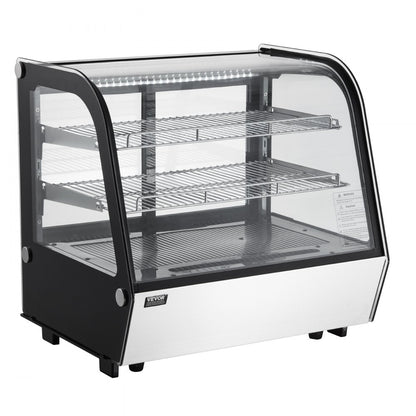 XCW-120LS - Curved Refrigerated Display Case with LED Lighting, 4.2 cu ft