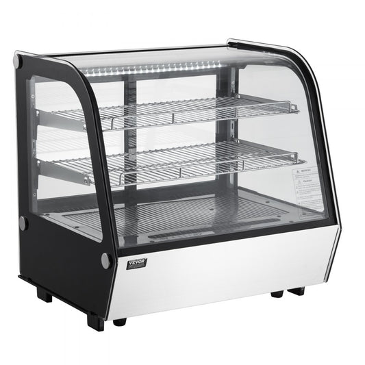 XCW-120LS - Curved Refrigerated Display Case with LED Lighting, 4.2 cu ft