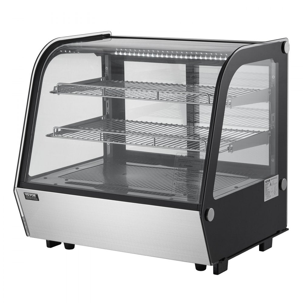 XCW-120LS - Curved Refrigerated Display Case with LED Lighting, 4.2 cu ft