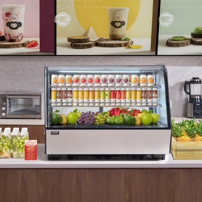 XCW-160LS - 5 cu ft Curved Bakery Display Case with LED Lighting