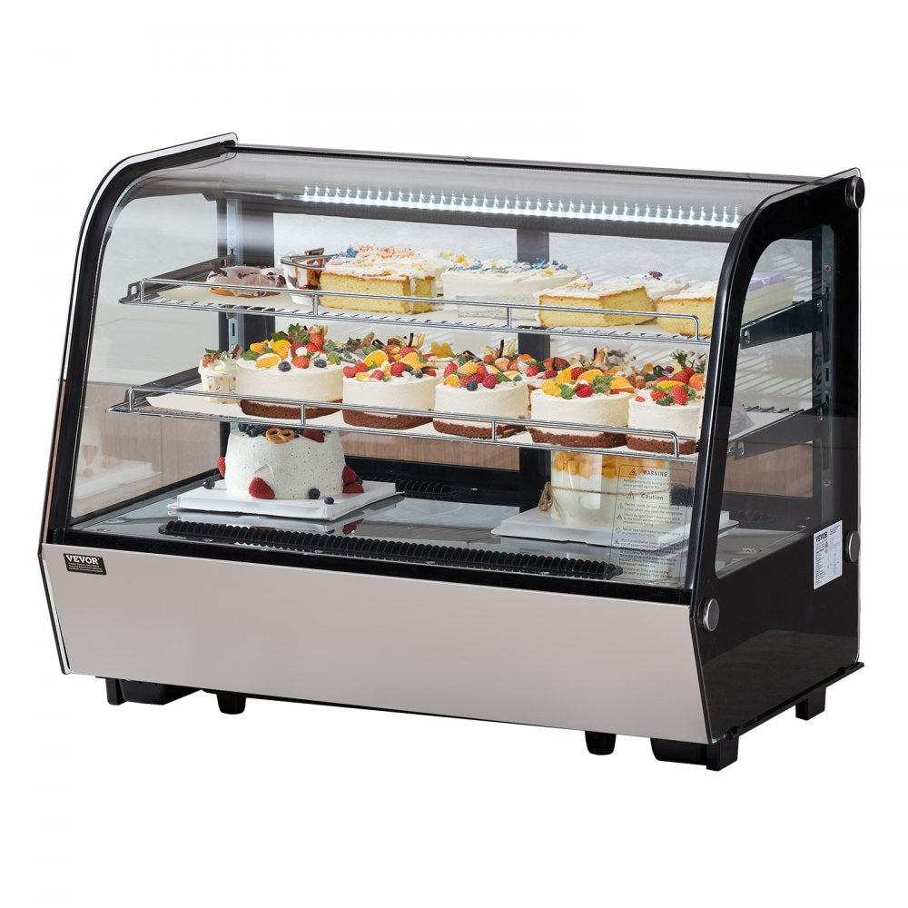 XCW-160LS - 5 cu ft Curved Bakery Display Case with LED Lighting