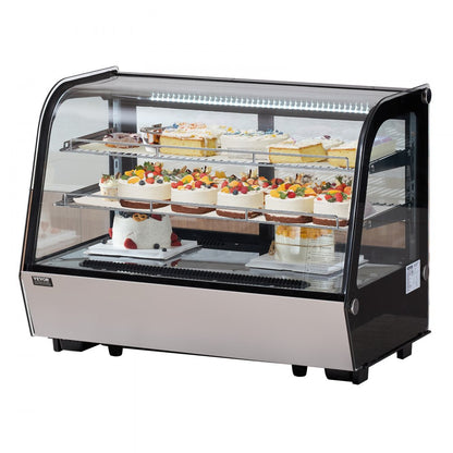 XCW-160LS - 5 cu ft Curved Bakery Display Case with LED Lighting